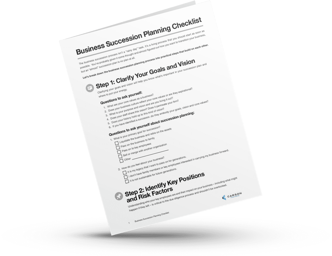 Business Succession Planning Checklist